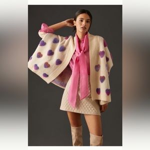 LAST ☝🏼 ANTHROPOLOGIE NWT HEART CARDIGAN SWEATER 🔥